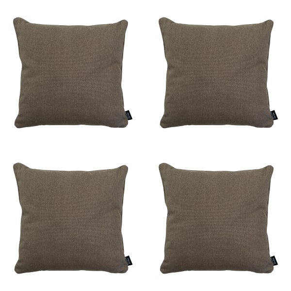 Dekokissen Taupe Canvas Eco+ - Ca. 50x50 cm - 4er-Set