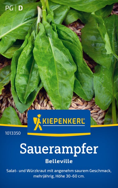 Kiepenkerl Saatgut Sauerampfer Belleville für ein Salat und Würzkraut mit saurem Geschmack.