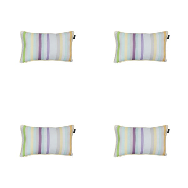 Dekokissen Righe lila - Ca. 30x50 cm - 4er-Set