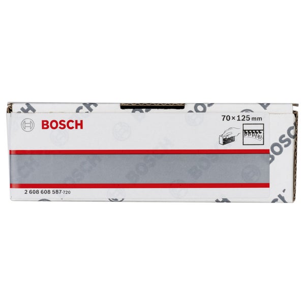Bosch Logo auf einer Verpackung mit den Maßen 70 x 125 Millimeter