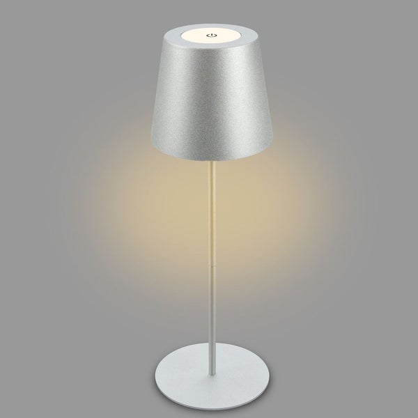 Tischlampe Akku Tischleuchte Kabellos Touch höhenverstellbar Akku tauschbar