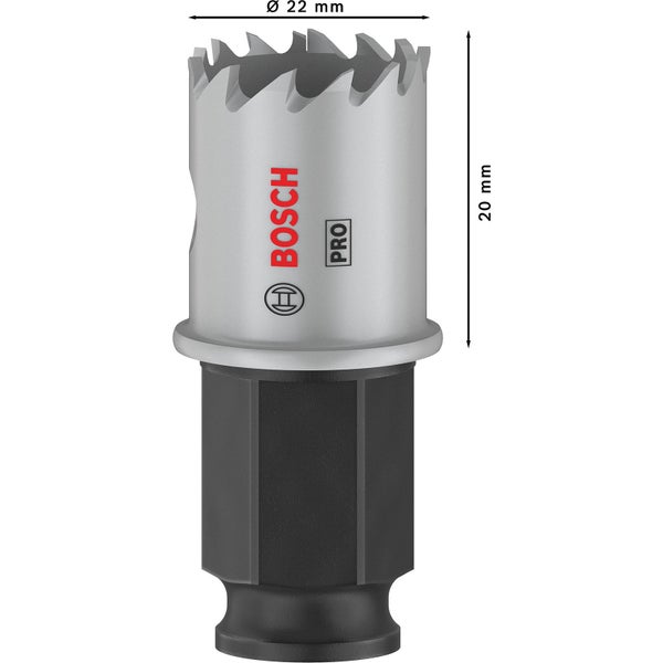 Bosch Lochsäge mit 22 Millimeter Durchmesser