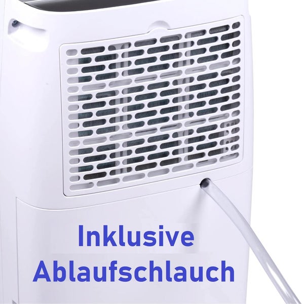 JUNG Alpina Luftentfeuchter elektrisch 220W, Raumentfeuchter Extra leise, Räume bis 100M³, Entfeuchter Wohnung - Schlafzimmer, Wohnzimmer usw, Timer, bis 10 L täglich