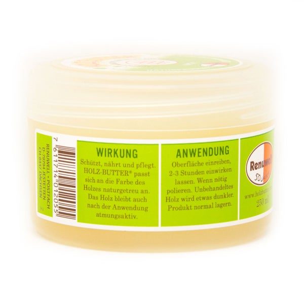 Holzbutter im Behälter zur Holzpflege