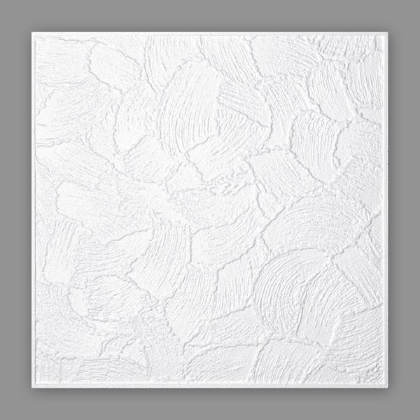 HOMESTAR Deckenplatten Kellen-Putz, 50 x 50 cm (Set, 8-tlg., für 2 qm)
