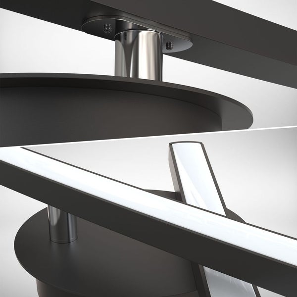 LED Deckenleuchte, schwarz, 2xLED/6W
