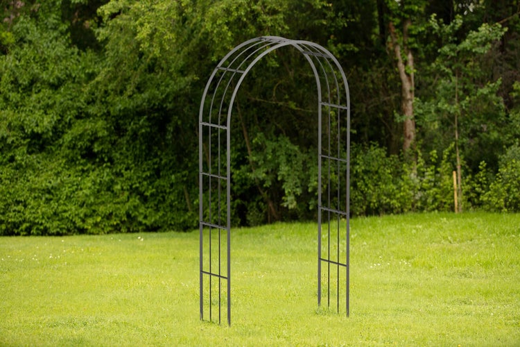 Rosenbogen ELEO Cesena 120x39x220 cm Metall anthrazit - pulverbeschichtet schwarz