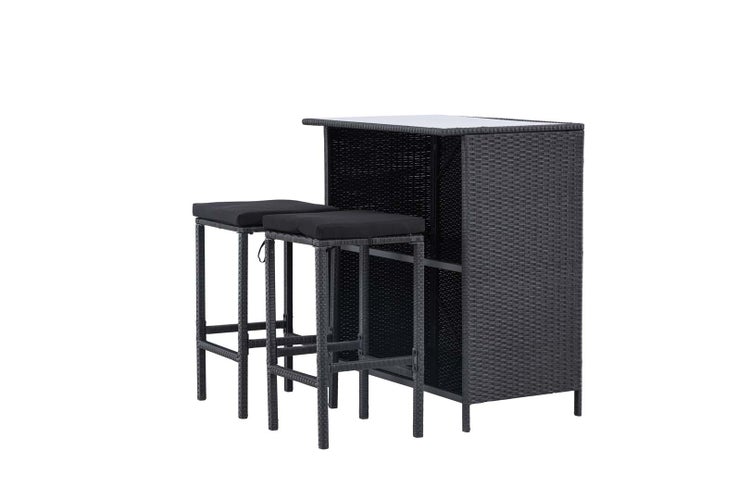 Knock Lounge-Set 3 Teile schwarz. 60 X 100 X 105 cm