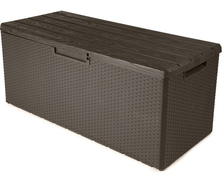 Ondis24 Kissenbox Sitztruhe Fino braun Modell 2021, Aufbewahrungsbox, Box