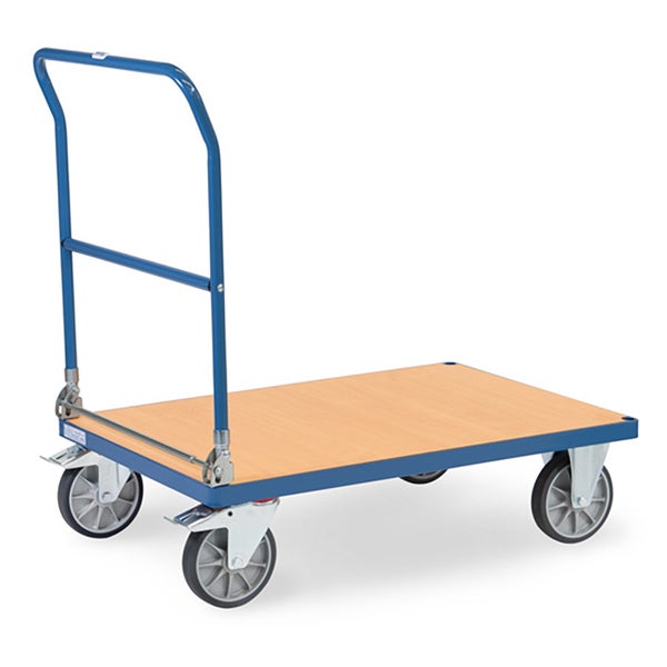 Plattformwagen mit Griff und vier Rädern