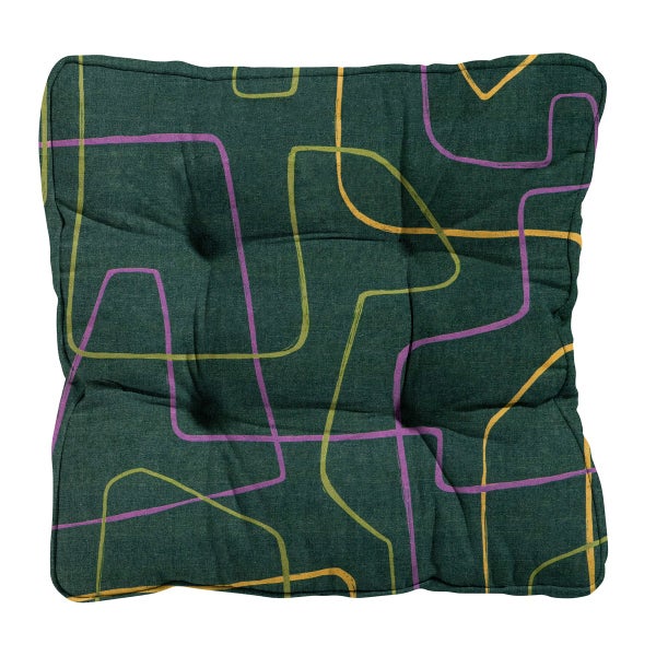 Sitzkissen Florance Joah grün - Ca. 47x47 cm - 4er-Set