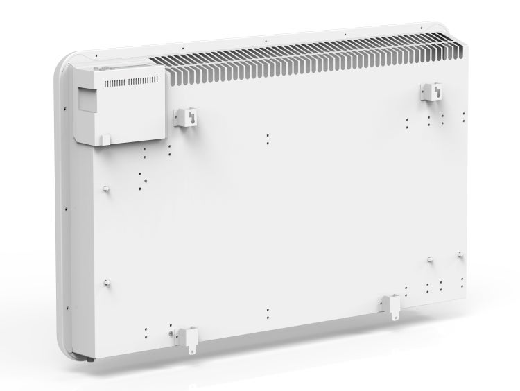 Rückansicht des Heizkörpers mit Montagehalterungen