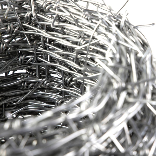 FLOORDIREKT Stacheldraht - Verzinkt - 1,6 mm Drahtstärke - 16 m - mit Handschuhe