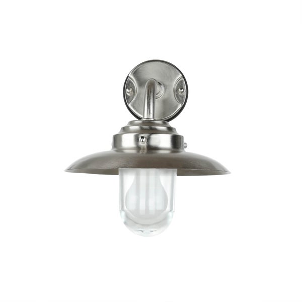 Wandleuchte aus Metall und Glas