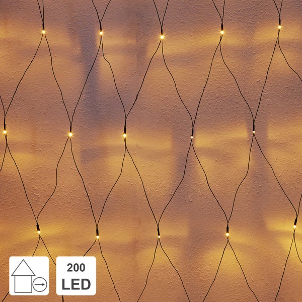 Lichterkette mit 200 LEDs für den Innen- und Außenbereich