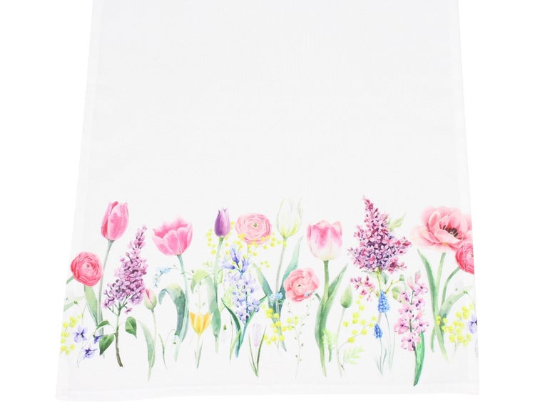 FRANK FLECHTWAREN|Tischläufer Blumenzauber, 40 x 140 cm, POLYESTER