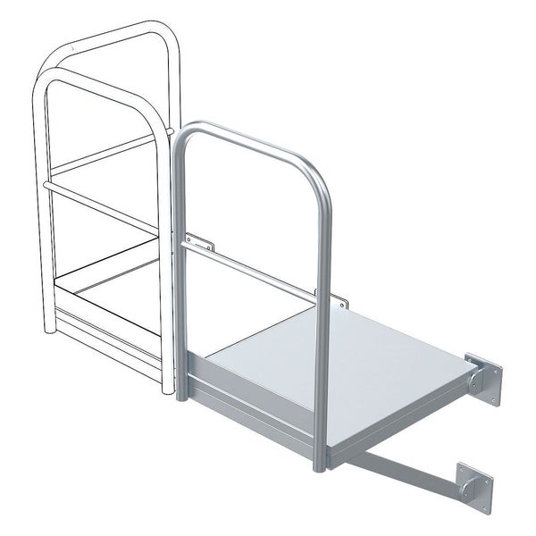 Zarges Erweiterungspodest für Steigleiter 800x860mm Stahl verzinkt