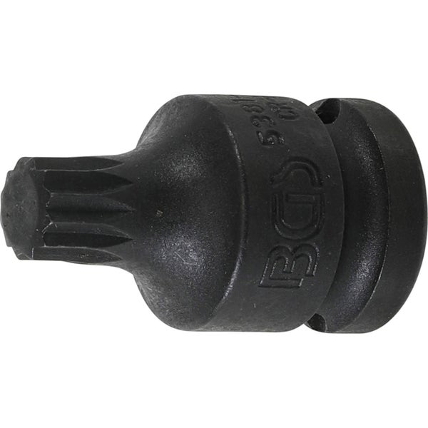 BGS Kraft-Bit-Einsatz Antrieb Innenvierkant 12,5 mm (1/2) Innenvielzahn (für XZN) M12 - 5381-M12