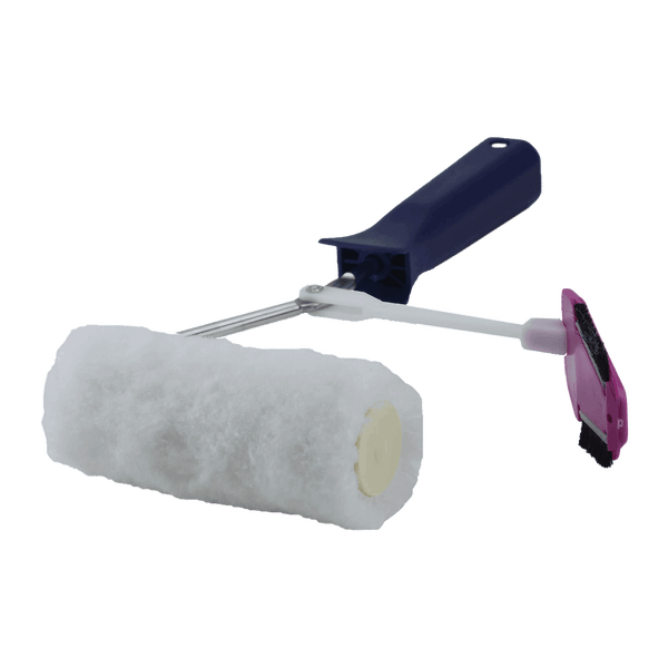 Farbroller mit Teleskopstiel und Abstreifer