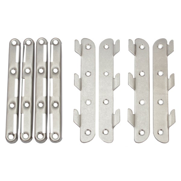 Bettbeschläge aus Metall für eine stabile Bettverbindung als Set