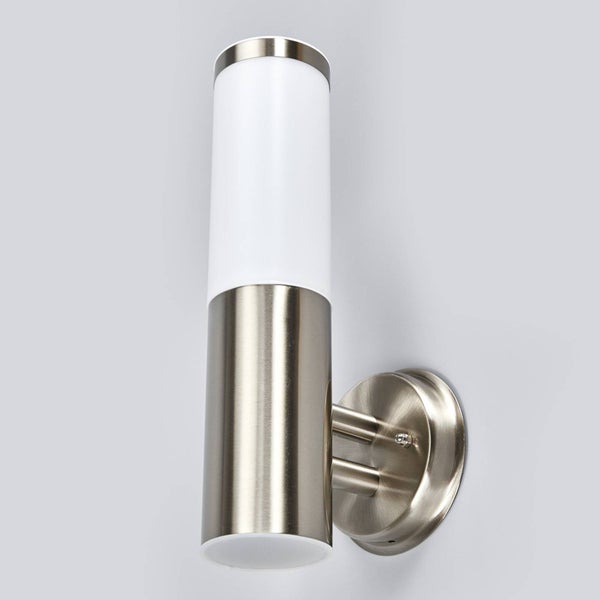 Lindby Kristof (spritzwassergeschützt (Modern) in Alu aus Edelstahl (1 flammig, E27)