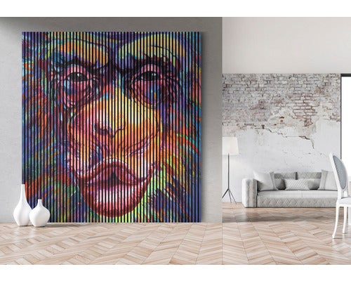 Akustikpaneel digital bedruckt Monkey 1 19x2253x2400 mm Set = 4 Einzelpaneele