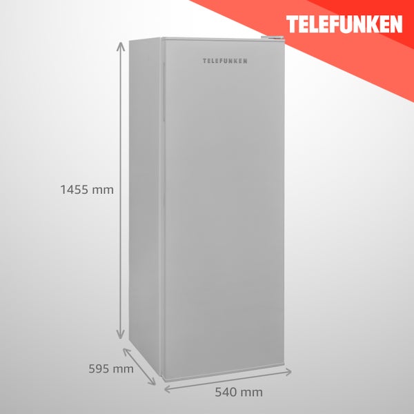 Telefunken KTFG15421F2 Gefrierschrank 4-Sterne-Gefrierfach 197 kWh/Jahr 188 L Gefrierteil silber