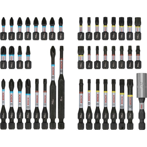 Bosch Logo Schrauberbit Set mit verschiedenen Größen und Typen