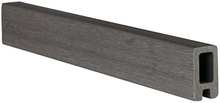 GartenLand WPC Zaun Shadowline ca. 180 x 180 cm Sichtschutz Steckzaun Amethystgrau Ohne Pfosten