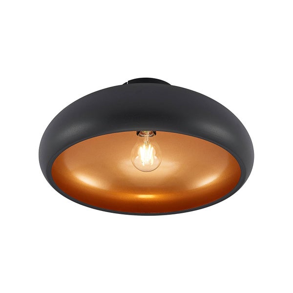 Lindby Deckenlampe Gerwina (Modern) in Schwarz aus Metall (1 flammig, E27) - Deckenleuchte Lampe Wohnzimmerleuchte