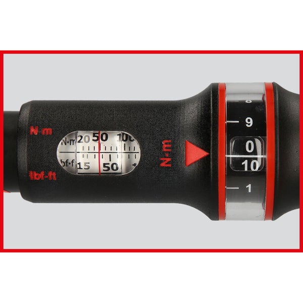 KS TOOLS 1/2 ERGOTORQUEprecision Ratschen-Drehmomentschlüssel 20 - 100 Nm - 516.1532
