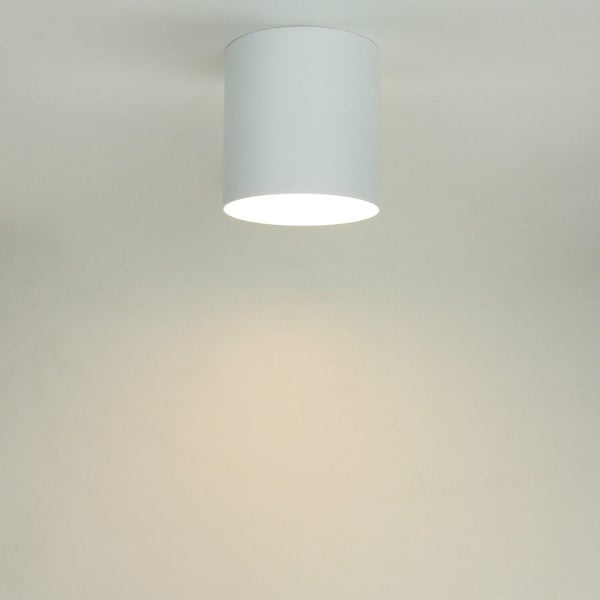 Zylindrische Deckenleuchte aus Metall