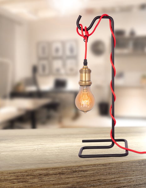 Designer Tischleuchte im Industriellen Look, Loft Stil Lampe | Wohnzimmer Esszimmer Leuchte