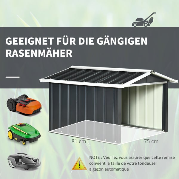 Geräteschuppen aus Metall