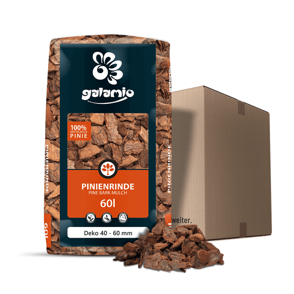 Nahaufnahme von Mulch aus Baumrinde