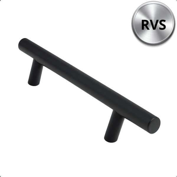 Möbelgriff Stangengriff Denver lochabstand 160 mm Edelstahl Schwarz Set 10