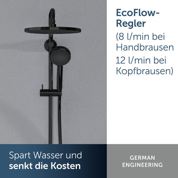 Duschsäule mit Kopf- und Handbrause