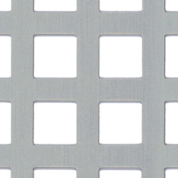 Quadratgelochtes Metallblech aus Aluminium mit gleichmäßiger Lochung für vielseitige Anwendungen.