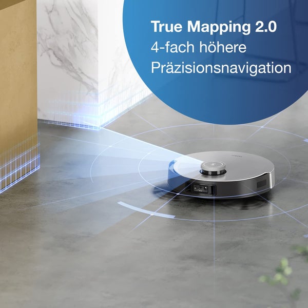 Saugroboter mit True Mapping 2.0 für präzise Navigation