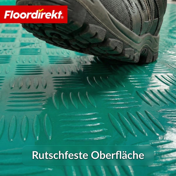 Schuh auf rutschfester Bodenmatte von Floordirekt
