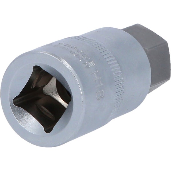 BRILLIANT TOOLS 1/2 Innensechskant Bit-Stecknuss 55 mm lang 18 mm - BT022859
