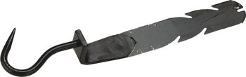 Schieferhaken aus Metall mit gezahntem Schaft für die Dacheindeckung.