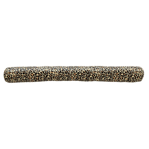 RENNALA - Zugluftstopper velvet Semolina mit Animalprint 90x10 cm  - beige
