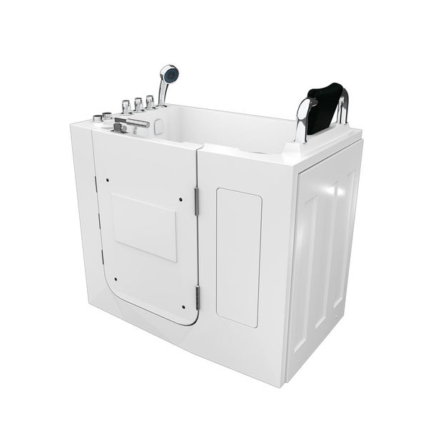 Sitzwanne Whirlpool Badewanne Tür S08WP-TH-A-R 68x110cm