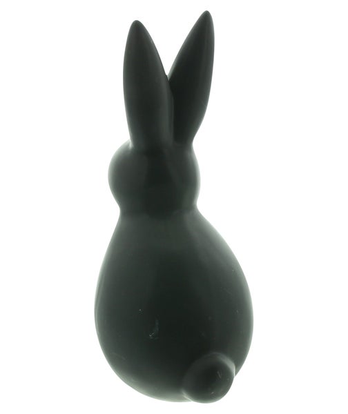 FRANK FLECHTWAREN | Hase Black, PORZELLAN, 15 x 11 x 26,5 cm