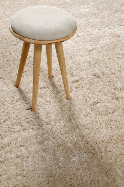 Teppich Beige Hochflor sehr kuschelig & flauschig Parma Homie Living 200x200 cm