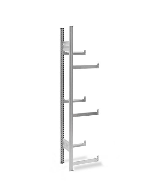 PROREGAL Getränkekistenregal Stecksystem T-Profil Anbauregal HxBxT 175 x 50 x 30 cm Fachlast 100 kg 3 Ebenen für 3 Getränkekisten Verzinkt