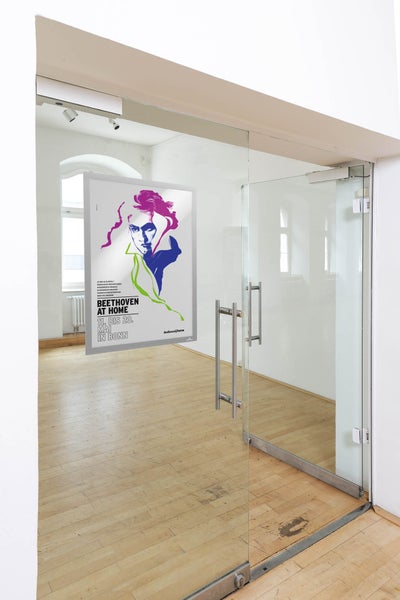 Durable Info-Rahmen Duraframe Poster A2, selbstklebender Plakatrahmen, UV-beständig, 1 Stück, silber, 505323
