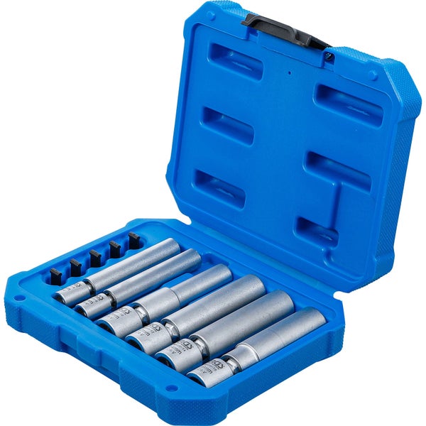 BGS Glüh- und  Zündkerzen-Gelenk-Einsatz-Satz Antrieb Innenvierkant 6,3 mm (1/4) / 10 mm (3/8) SW 8 - 9 - 10 - 12 - 14 - 16 mm 11tlg. - 80000