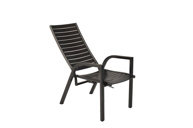 Siros Gartensessel, verstellbar durch Gasdruckfeder, 2er Set
